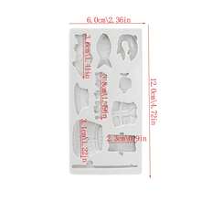Reusable Mini Fishing Decor Silicone Mold DIY Handmade Prop Fondant Cake Decorating Candy Mold Kitchen Tool Baking Tool Cupcake Topper Decoration Mold For Wedding Birthday Party