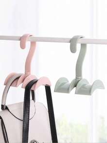 1 件多功能围巾、领带、皮带衣架，颜色随机，包含衣架和收纳 - 彩色 - 查看 3