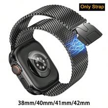 1pc Milanese Loop Apple Watch Band Strap Compatible With Apple Watch S10 46mm 42mm Ultra 38/40/41/42/44/45/49mm Metal Band Compatible With Watch Series 10 9 6 5 SE 7 8 4 3 2 1 Strap Bracelet Smart Watch Accessories