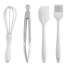 26.5cm-20cm White Silicone Baking Spatula Set, Includes Palette Knife, For Baking Competition - White - View 5