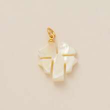 1 Piece Of Fashionable Hot Selling Poker Card Heart-Shaped Flower Love Clover Life Tree Rose Snowflake Christmas Tree Stainless Steel Pendant, Stainless Steel Plated With 18K Gold, DIY Jewelry Accessories, DIY Necklace Accessories, Bracelet Accessories, Keychain Accessories, Easy To Match, Suitable For Daily Leisure Festivals As An Exquisite DIY Pendant To Wear. - Multicolor - View 7