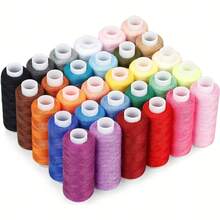 10 Rolls Of Mixed-Color Polyester Sewing Thread Set, Durable And Soft, Suitable For Hobbyists And Beginners - 彩色 - 查看 2