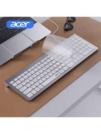 Acer OKW 228 Business Keyboard With Scissor-Shaped Design, Quiet Operation, USB Port For Plug-And-Play, Lightweight And Comfortable Feel, Suitable For Desktops And Laptops