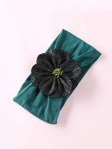 A1粉色单只大花头带，可爱宝宝无缝宽带尼龙花头饰