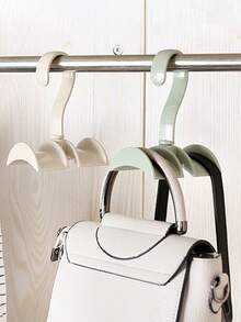 1 件多功能围巾、领带、皮带衣架，颜色随机，包含衣架和收纳 - 彩色 - 查看 4