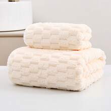 Set di asciugamani in pile di corallo soffice e spesso per la casa, asciugamano per il viso per adulti per uso domestico