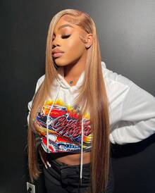 200% Density Honey Blonde 13X4 HD Lace Front Wig Straight Lace Front Wigs Human Hair Brazilian Human Hair Wig Natural 4/27 Highlight 6X5 Glueless Full Edges Lace Pre-Plucked Lace Wig With Baby Hair For Women Halloween Season - SP4/27 - 查看 2