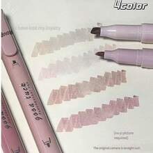 4pcs/1set 12Colors Glitter & Highlighter Pens Highlighters Pens Fluorescent Gel Pens Oblique Tip Marker Pink And Cute Highlighters Back To School School Office Stationery Underlining Highlighting Broad Colorful Painted Stationery School Supplies