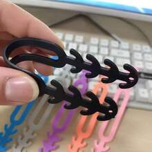 5PCS/10PCS/20PCS Random Color Disposable Mask Anti Pinch Hook Ear Protection Adjustable Buckle - Multicolor - View 8
