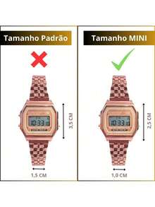 Women's Retro Mini Vintage Digital Watch - Silver - View 3