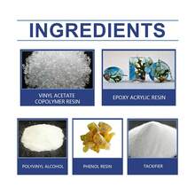 织物胶、服装修补胶、可水洗和熨烫粘合胶 - 藍色 - 查看 6