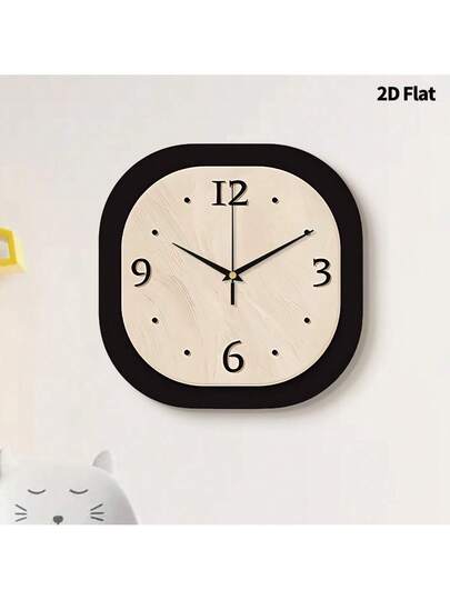 2D Flat 1pc Nostalgic Retro Home Creativity Wand Clock, Ultra Quiet Quartz Movement, No Ticking Sound, ation Painting Klok Living Room, Bedroom Office, able Watch, Unique Personalized, Clear Reading Time, In Bedroom, Studio, Ho Study, Kitchen Cafe, Perfect Family Friends Room view 4