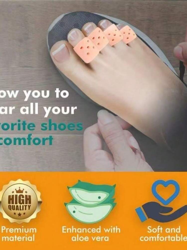 2/4/6/10/20pcs Breathable Perforated Toe Sleeves, Silicone Toe Caps, New Material, Anti-Callus (For Small Toes), Silicone Toe Sleeves (For Overlapping Big Toes), Protective Covers, Toe Separator, Gift For Parents, Protective Covers, Suitable For Running, Hiking, Skating, Dancing - Soft & Elastic, Hand Washable, Toe Sleeve Design Foot Care - Multicolor - View 6