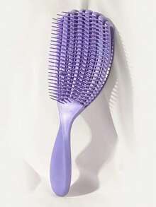 1 pente massageador multifuncional em formato de concha, elástico, macio e suave, acessório para estilizar o cabelo