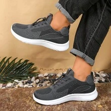 Zapatos de caminar para hombres de primavera y otoño, suela suave, zapatos de viaje antideslizantes, cómodos y transpirables, zapatos de correr para personas de mediana edad y mayores, zapatos ligeros individuales - SA08-Negro - Ver 7