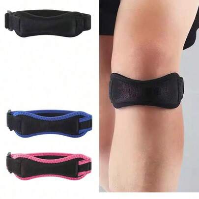 1PC,Outdoor Sports And Fitness Adjustable Knee Pad Knee Pain Relief Patella Stabilizer Brace Support For Hiking Soccer Basketball Running Sport