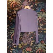 Herbst, Petite Grau Serie, schlanke Bürokleidung, Business Anzug, eleganter langärmeliger Lässig Blazer, einfarbiger Slim Fit Lässig Bürojacke, einfarbiger neuer stilvoller und anmutiger Alltagstop