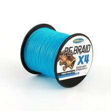 4 Líneas de pesca trenzadas - Rendimiento y potencia de grado profesional para pesca en agua salada o dulce - Línea de pesca trenzada de colores para mayor visibilidad de 6LB a 60LB de prueba para agua salada, diámetro de 0.10MM a 0.4MM. 4 hebras 500M