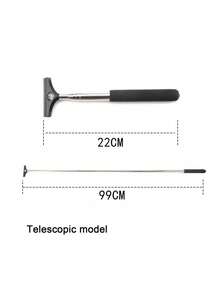 New Extendable Algae Brush - 2-In-1 Metal And ABS Telescopic Cleaner, Suitable For Fish Tanks, Windows, Outdoor/Home Cleaning, Extends Up To 98cm (38.58 Inches), Multi-Functional Surface Cleaning Tool, Daily Necessities, Multi-Purpose Squeegee, Retractable Window Cleaning Brush, Portable