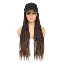 Baseball Cap Wig 24 Inch Box Braids Hair Extensions With Hat Ombre Color Synthetic Hair Cap Wig With Long Braiding Hair For Women - Multicolor - View 17
