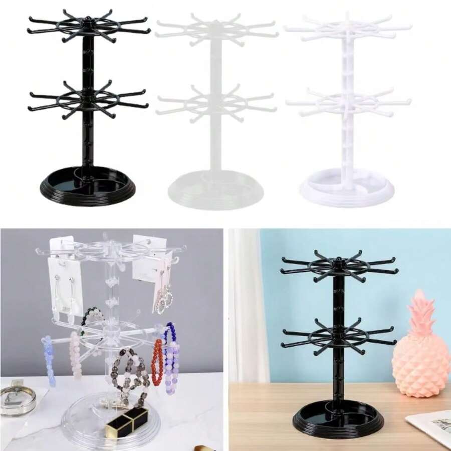 Keychain Holder Rack, Small Pendant Display Rack, Storage Rack, Rotating Rack