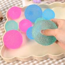 1/2 قطعة لعبة ضغط جديدة على شكل كرة آيس كريم مالت، لتخفيف التوتر بتأثير بطيء، لعبة ضغط ملونة على شكل كرة آيس كريم مالت (ملمس قوي جدًا)، تمرين قوة القبضة، لعبة ضغط ممتعة لتخفيف التوتر - متعدد الألوان - مشاهدة 8