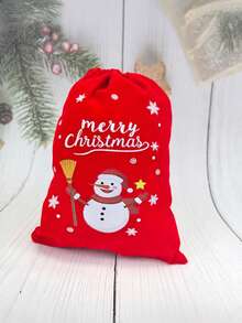 Bolsa de regalo de Navidad, Bolsa con cordón de Navidad, Bolsa para joyas, Bolsa de almacenamiento de dulces, Bolsa de transporte de juguetes, Bolsa de frutas, Papá Noel, Bolsa de regalo con árbol de Navidad, Bolsa de maquillaje, Bolsa de almacenamiento conveniente