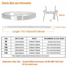 1pc Men's Solid Color Fashionable & Versatile Elastic Braided Belt For Outdoor Sports And Daily Wear Casual Summer, School Fall, Autumn, Halloween Autumn-Winter Accessories,Suitable For Teens, Youth,Men,Casual, Outdoor, Athletic, Vacation, Graduation Gifts, Birthday, Daily Wear - Black - View 2