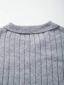 Unisex Classic Drawstring Solid Color Casual Loose Knit Pullover Sweater, Long Sleeve Drop Shoulder Crew Neck Sweater Top, Suitable For Spring, Autumn, Winter