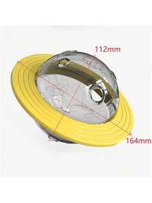 Trwałe, odporne na gryzienie zabawki dla psów, piłka do karmienia Puzzle, zabawki dla zwierząt na zewnątrz, miska dozująca karmę - Żółty - Zobacz 3
