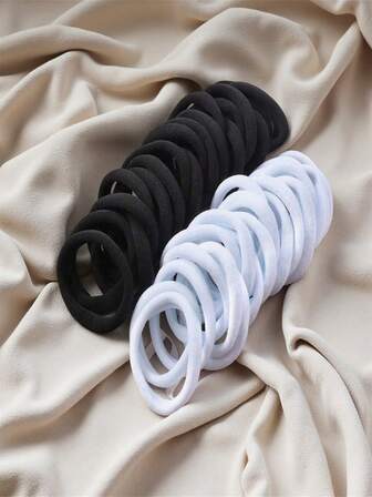 200 件/高弹力发圈无缝高弹力发圈新款发圈发绳不伤发绳适用于派对、居家、办公室、运动、瑜伽和卷发使用、马尾辫夹、发圈、发圈橡皮筋、浴室化妆