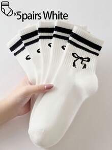 40 peças/30 peças/24 peças Meias Esportivas Confortáveis Unissex, Adequadas para Esportes e Treinamento, Meias Longas Femininas, Adequadas para Uso Casual e Empresarial, Antibacterianas, Macias, Nas Cores Preto e Branco, Resistentes a Odores, Absorventes de Umidade, Leves e Respiráveis, Adequadas para Outono e Inverno, Também Disponíveis em Embalagens de 20 peças/10 peças/8 peças/6 peças/4 peças/2 peças. Altamente Respiráveis.
