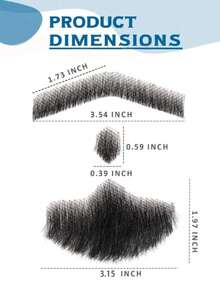 Fake Beard 2 Inch Full Hand Tied Realistic Fake Mustache Brown Jack Sparrow Fake Goatee Costume Beard Fake Facial Hair Lace Beard For Men Halloween Funny Cosplay Costume