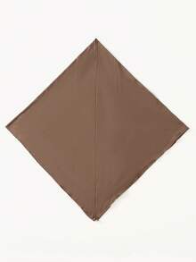 1 件/2 件女士纯色穆斯林便捷头巾，宽松缝纫风格三角围巾，透气防晒经典头巾，适合日常佩戴，优雅时尚的穆斯林头巾 - 彩色 - 查看 24