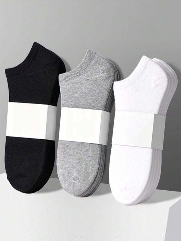 1/5/10/15/20/50 Pairs Unisex Low-Cut Ankle Socks, Versatile, Minimalist, Comfortable & Soft, Suitable For Daily Wear, Commuting, Running