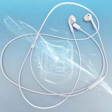 Wired In-Ear Headphones With Lightning Connector, Compatible With IPhone/IPad Lightning Port [Bluetooth Function Required] - White - View 2