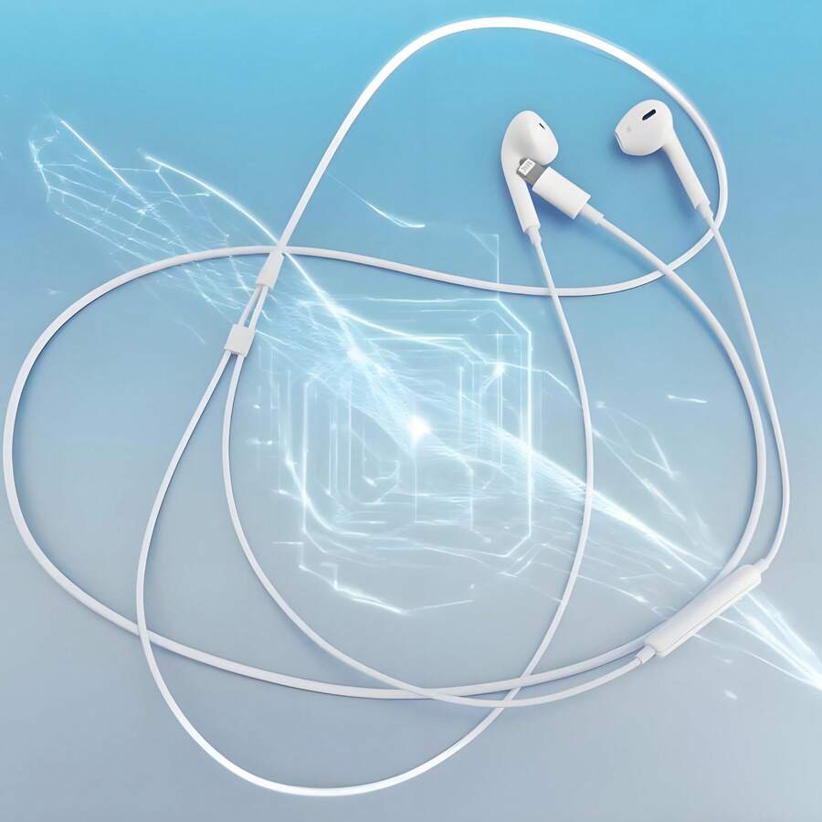 Wired In-Ear Headphones With Lightning Connector, Compatible With IPhone/IPad Lightning Port [Bluetooth Function Required]