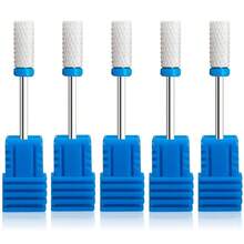 Bộ 5 hoặc 10 dụng cụ cắt gốm, mũi khoan móng, dụng cụ mài móng gel, dụng cụ loại bỏ lớp biểu bì, bộ giũa móng điện, phụ kiện - Nhiều màu - Xem 22
