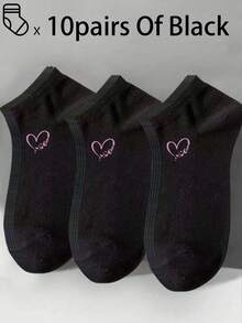 100只/80只/50只/30只/20只/10只/8只/4只装 舒适、吸湿排汗、抗菌、透气针织内衬袜 - 母亲节礼物，男女通用，长袜，吸汗防臭，弹性柔软，时尚纯色，适合春、夏、秋、冬四季穿着，休闲、日常穿着、瑜伽/运动