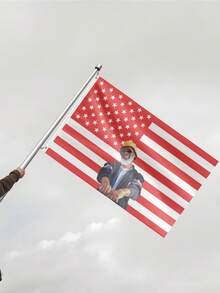 1pc Customized Outdoor Flag In Multiple Sizes, Photo Customized Outdoor Flag, 4th Of July Customized, DIY, Double-Sided Flag, Yard Decor, Outdoor Decor, Home Decor, Suitable For All Seasons, Gift For Family, Personalized Gift, Flag Pole Not Included - Multicolor - View 5