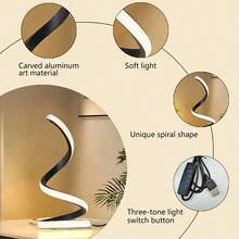 Oval Metal USB Desk Lamp, USB Powered Lighting Fixture, Oval Shape, Desktop Decor, Office Night Light/Decorative Lamp/Table Lamp, Suitable For Room/Living Room/Study/Bedroom/Office/Indoor, Ideal Holiday Gift/Valentine's Day/Christmas/Halloween/Birthday Gift For Family And Friends