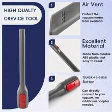 平口多功能吸头适用于戴森V7 V8 V10 V11 V15吸尘器附件套件家用清洁部件 - 彩色 - 查看 7