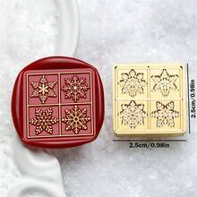 CYFUN DESIGN 1PC 3D Relief Christmas Tree Wax Seal Stamp Head, Christmas Sealing Wax Stamp, Gift Package Wax Seal, Christmas Gift Wax Seal Kit, Wax Sealing Stampfor Envelopes Christmas Cards Wedding Invitations For Christmas Gift Packing - Gold - View 28