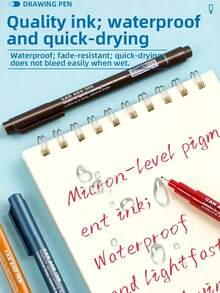 12 Stücke Umrisszeichnungsstifte für Kunst, Manga, Skizzieren, Ausmalen - Verschiedenfarbig - Übersicht 5