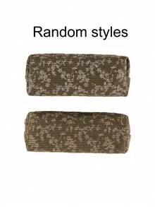 1 件花卉铅笔盒，复古花卉大容量拉链铅笔盒是便携式化妆包，学校用品卡哇伊文具桌面收纳袋，感恩节、圣诞节、生日万圣节装饰创意礼物返校，铅笔袋，书包 - 彩色 - 查看 7