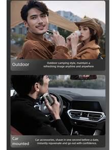 OBOVAY 300mAh Portable Electric Shaver With LED Power Display, Easy Cleaning, USB Charging, IP66 Waterproof & Dustproof - Perfect Christmas & Valentine's Day Gift