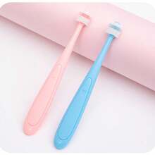 Color Random Pet Toothbrush Soft Bristle Brush For Pet Oral Cleaning, 360° Cleaning Toothbrush For Teeth Cleaning, Pet Grooming, Pet ProductsSmall Pet Toothbrush For Dogs And Cats For Deep Cleaning Teeth