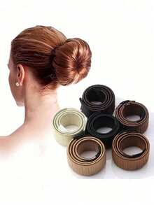 3/2/1 قطعة صانع كعكة الشعر التاج الأنيق المجعد بطريقة فرنسية سريعة وسهلة لصنع كعكة الشعر للنساء والفتيات، أداة صنع كعكة الشعر السريعة والسهلة، أسطوانة لف الشعر المجعد، شريط الرأس، طقم تصفيف الشعر، طقم أدوات الشعر