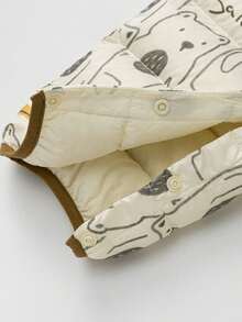 mini bala Baby 3-In-1 Down Romper Soft Warm Water-Resistant Cozy Winter Outerwear