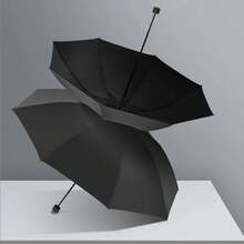 Fully Automatic Folding Umbrella For Men And Women, Suitable For Students. Stylish Large-Sized, Compact, Rain And Sun Protection, Extra Large, Reinforced, Thickened, Super Large Umbrella - trắng - Xem 4